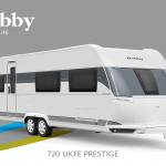 Hobby Prestige 720 UKFe model 2022 Cannenburg Front buitenkant