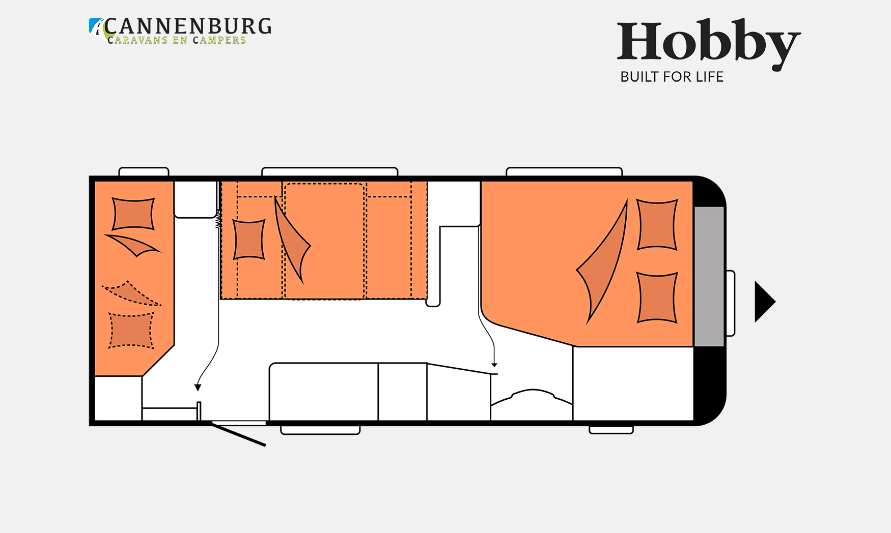 Hobby Excellent Edition 560 KMFe Model 2023 Cannenburg Caravans en Campers De officiële