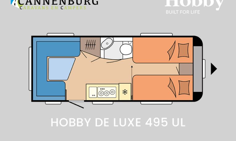 Hobby De Luxe 495 UL Model 2024 caravan - Cannenburg Caravans en Campers