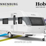 Buitenkant Hobby caravan modeljaar 2024 Hobby De Luxe 495wfb front