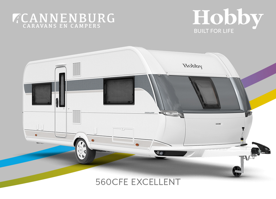 Hobby Excellent 560 CFe Model 2024 Caravan Cannenburg Caravans En   Buitenkant Hobby Caravan Modeljaar 2024 Hobby Excellent 560cfe Front 