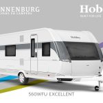 Buitenkant Hobby caravan modeljaar 2024 Hobby Excellent 560wfu front