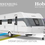Buitenkant Hobby caravan modeljaar 2024 Hobby Excellent Edition 545kmf front