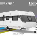 Buitenkant Hobby caravan modeljaar 2024 Hobby Maxia 585ul front