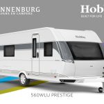 Buitenkant Hobby caravan modeljaar 2024 Hobby Prestige 560wlu front