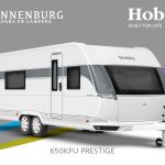 Buitenkant Hobby caravan modeljaar 2024 Hobby Prestige 650kfu front