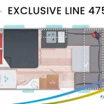 Caravelair caravan plattegrond modeljaar 2024 Exclusive Line 475